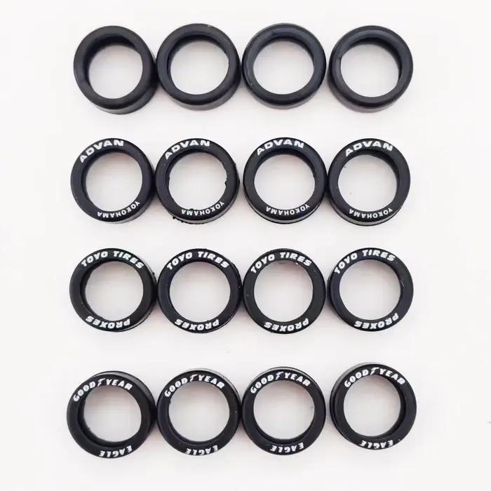 10 ensembles (40 pièces) de pneus de 9,8 mm pour voitures miniatures 1/64, pièces de rechange pour voitures 1:64