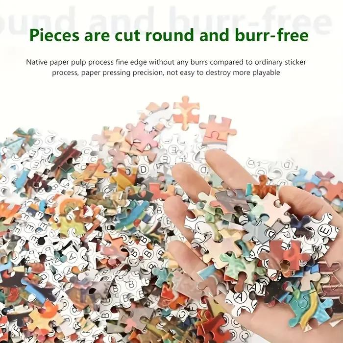 Grand puzzle géant 500/1000/1200/2000 pièces, carte du monde paysagère, puzzles pour adultes, jouets anti-stress, cadeau