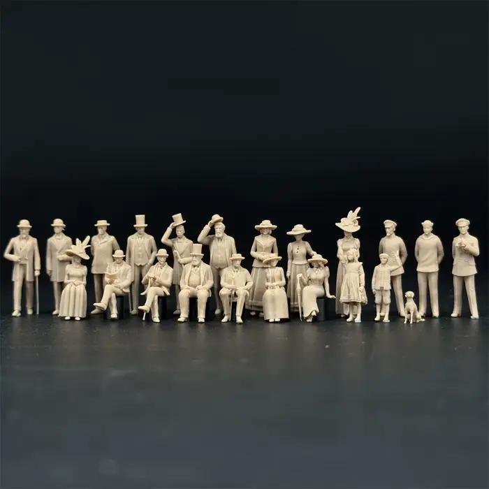 1/87HO 1/72 échelle l'équipage et les passagers des figurines Titaniques kits de modèles en résine Miniature historique militaire Wargaming