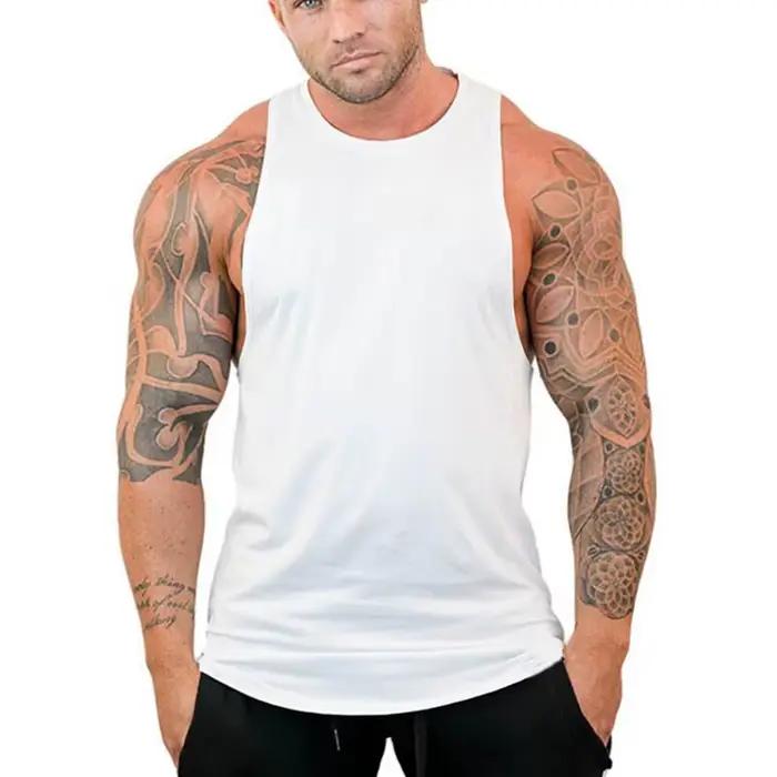 Maillot de corps de Jogging pour hommes, T-Shirt confortable sans manches, pour entraînement, Fitness, Sports de plein air, course à pied, mode, gilet ample respirant