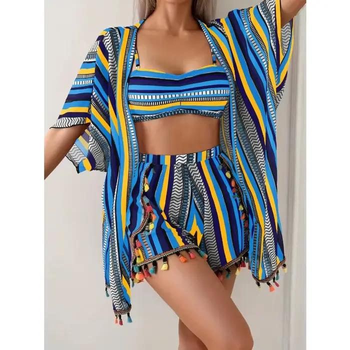 Ensemble de bikini sexy à imprimé tendance