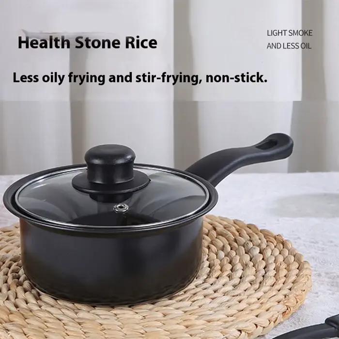 Ensemble d'ustensiles de cuisine antiadhésives de luxe, 12 pièces, couvercle de poêle à frire, ensembles de casseroles de cuisine, plat de Casserole, poêle Wok, tous Types de cuiseur