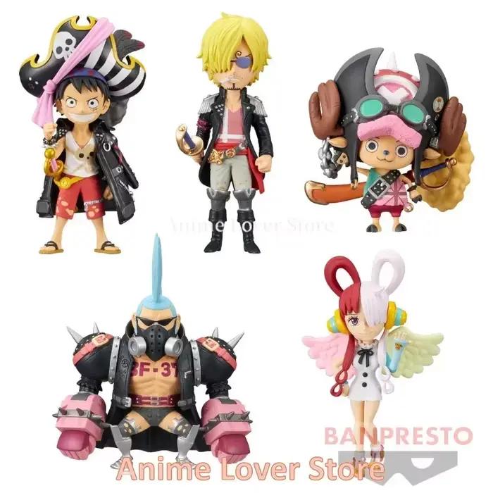 Bandai Banpresto Original One Piece WCF FILM RED VO.1 VO.2 VO.3 Luffy Nami Shanks Uta Figurines d'action Anime Jouets