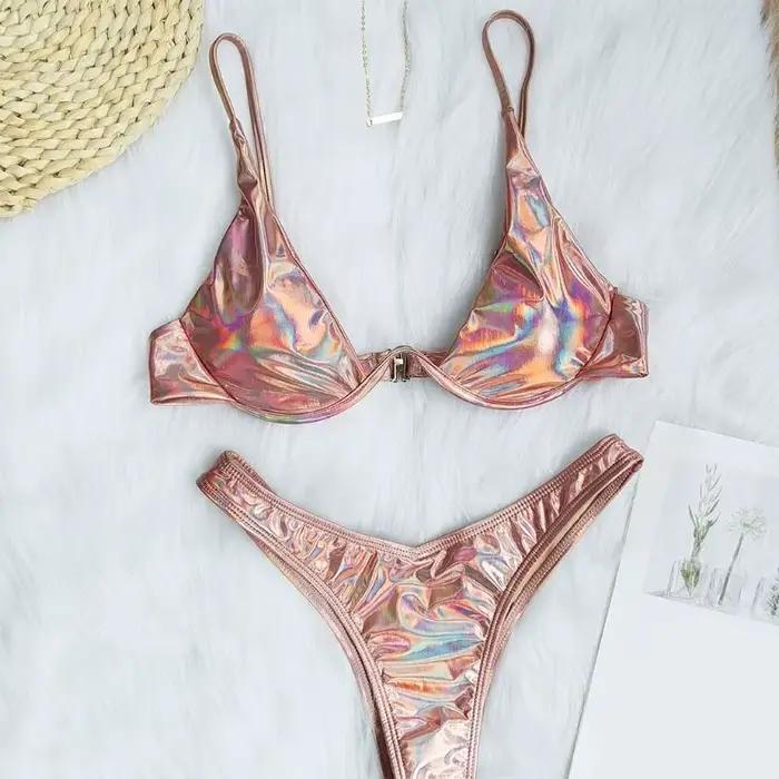 Maillot de bain brésilien Triangle à armatures pour femmes