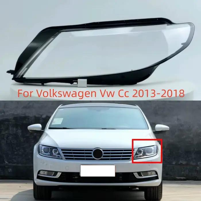 Pièces de rechange pour intérieur de voiture, phares en verre, remplacement de lentille d'origine, pour Volkswagen Vw Cc 2013 2014 2015 2016 2017 2018