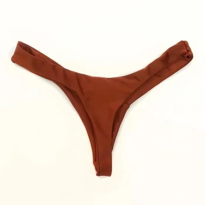 Maillot de bain TOKITIND Bikini Triangle Femme Couleur Unie Occasions Plage Piscine Vacances