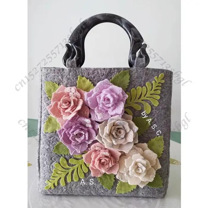 Matrices de découpe de fleurs de roses, matrices en bois adaptées aux Machines de découpe courantes sur le marché HY1087
