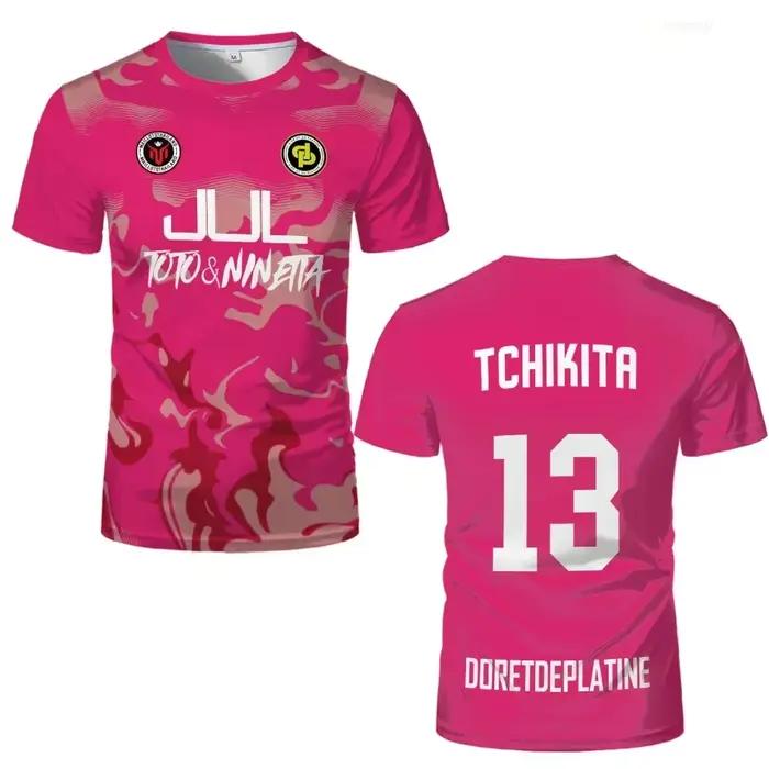 25 nouveau Maillot d'été JUL Jersey Tchikita jeunesse respirant séchage rapide formation Football T-shirt hommes et femmes mode sport t-shirts