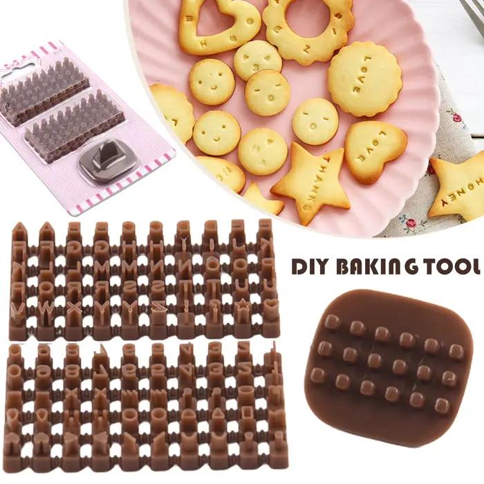 Emporte-pièce outils de décoration Alphabet lettre presse timbre gaufrage pochoirs pâte à sucre Fondant moule Biscuits moules de cuisson