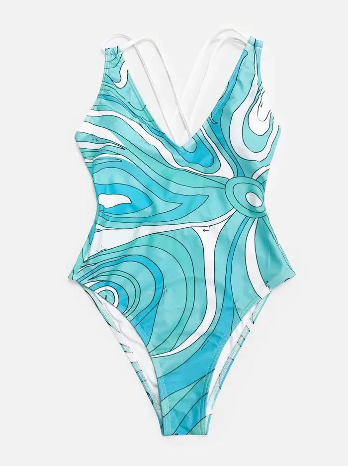 Maillot de bain une pièce imprimé tendance