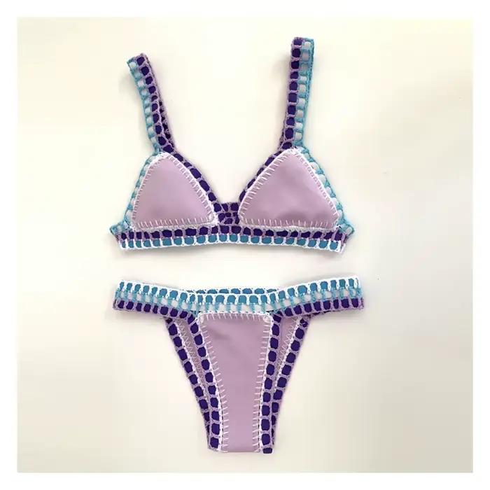 Maillot de bain rouge élastique