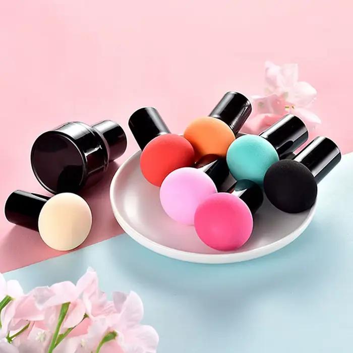 Éponge de maquillage en forme de champignon pour femme, houppette à poudre, éponge de fond de teint lisse, accessoires de beauté, vente en gros, nouveauté