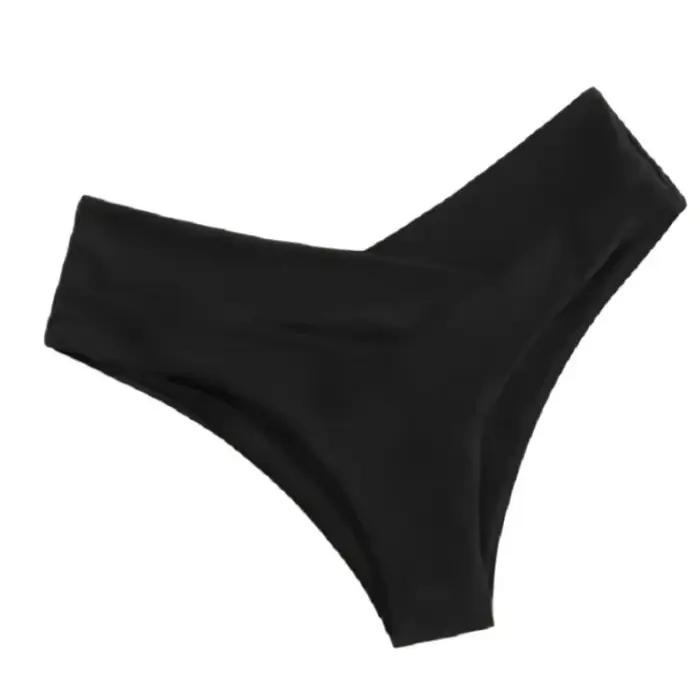 Sexy brésilien string bas de Bikini femmes maillots de bain slips coupe classique short