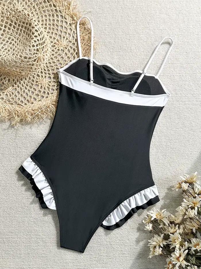 Maillot de bain une pièce en Patchwork pour femmes