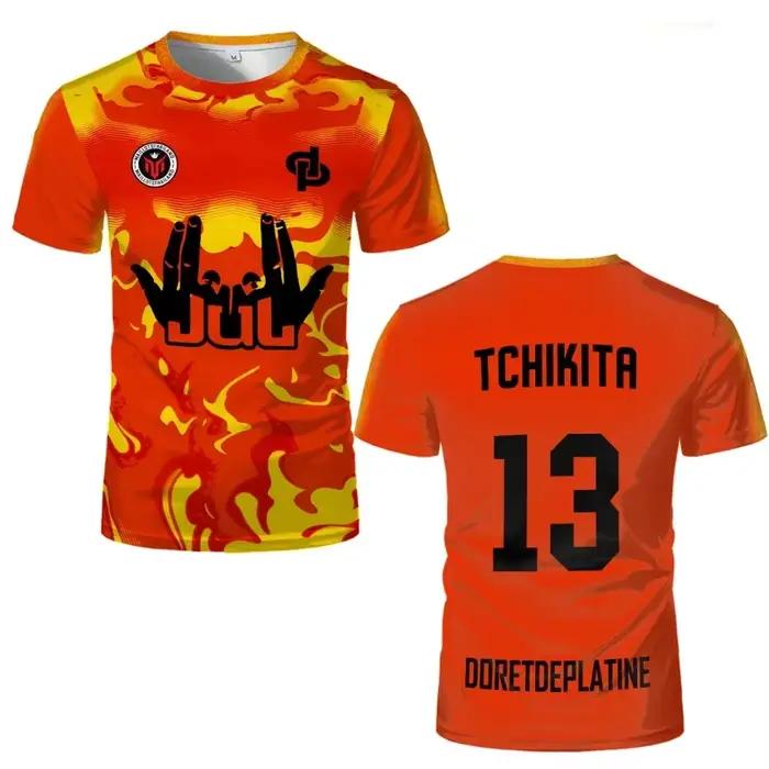 25 nouveau Maillot d'été JUL Jersey Tchikita jeunesse respirant séchage rapide formation Football T-shirt hommes et femmes mode sport t-shirts