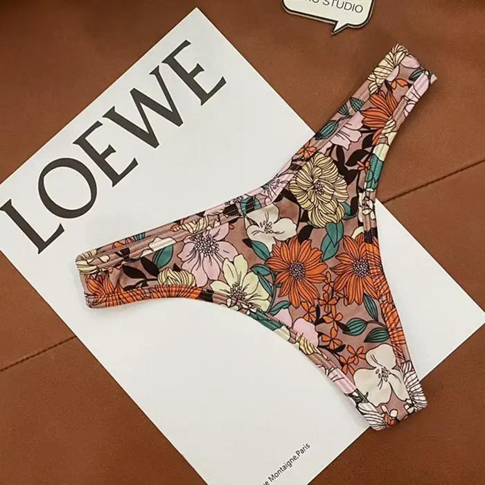 Maillot de bain à motif floral pour fille