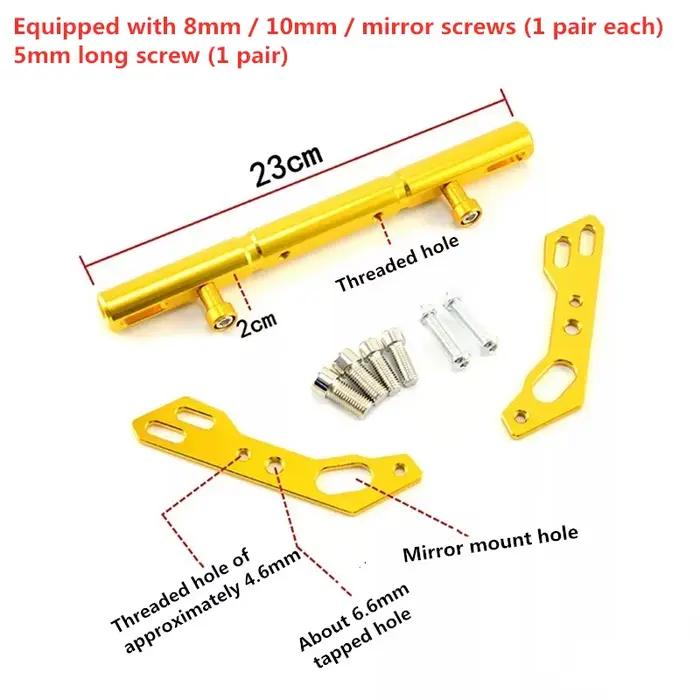Pour Yamaha XMAX 125 250 300 400 NMAX 125/155 SMAX 155 XMAX 300 Moto Cross Bar Balance Bar CNC En Aluminium X-MAX