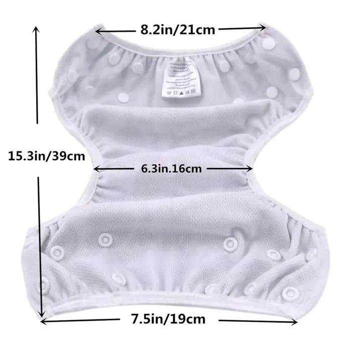 [Sigzagor] 1 grand grand couche de bain pantalon maillot de bain taille unique tout en un réutilisable bébé fille garçon enfant en bas âge 18lbs-49lbs 8kg-22kg