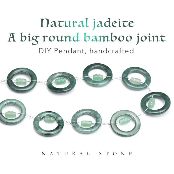 Perles de Jadeite Naturelle Bleu Glace Grande Taille 24mm pour Bracelet DIY, Breloque, Accessoires et Amulettes – Cadeaux pour Femmes et Hommes