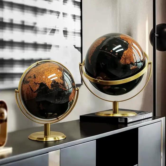 Globe terrestre, carte du monde, démonstration pédagogique, bureau, étude, salon, décoration de la maison, fournitures de bureau, 14/20/23 cm, anglais