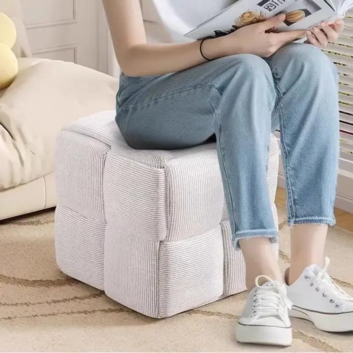 Banc à chaussures compact pour salon et chambre, gain de place, style minimaliste italien, mobilier de chaussures
