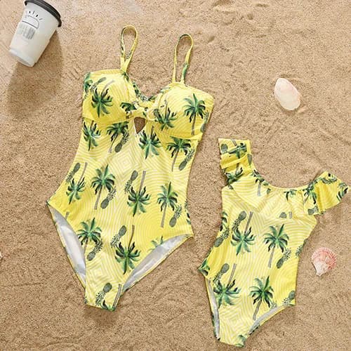 Maillot de bain maman et moi, vêtements pour mère et fille, bikini assressenti