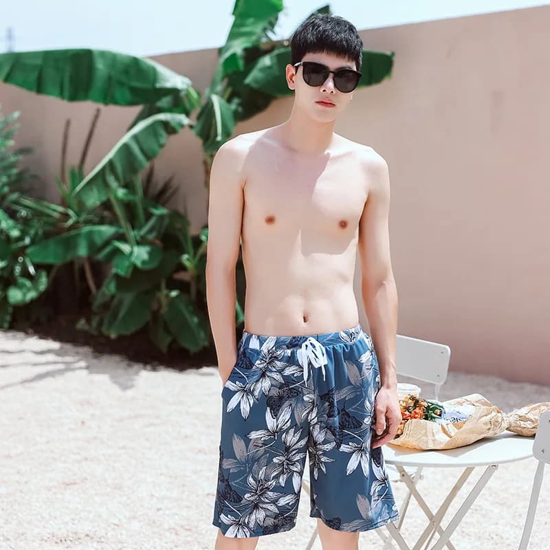Maillot de bain imprimé Floral pour Couple, ensemble 2 pièces, haut court et pantalon, Sexy, tenue d