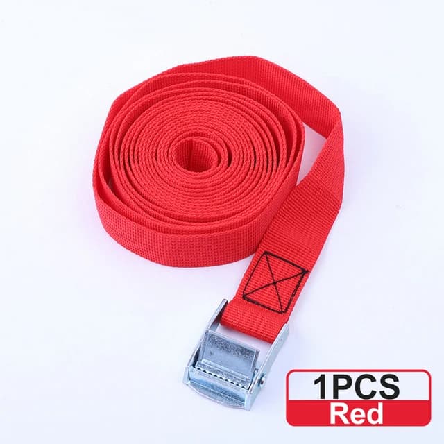 Ceinture d'arrimage à boucle de 2M, sangles de chargement avec boucle en métal, corde de remorquage,