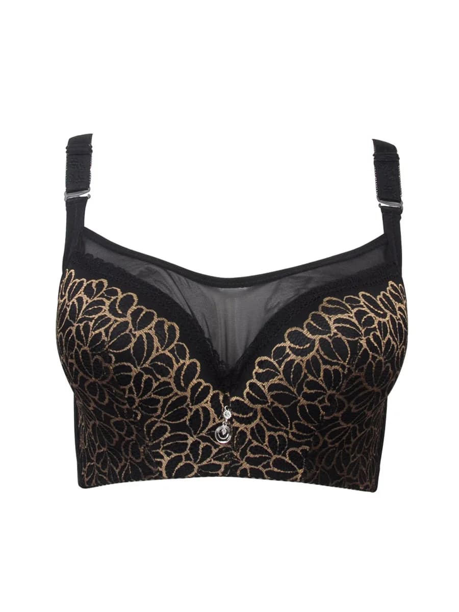 Soutien-gorge sexy en dentelle à armatures pour femme, push-up, bonnets C D E, tailles 80 85 90 95 1