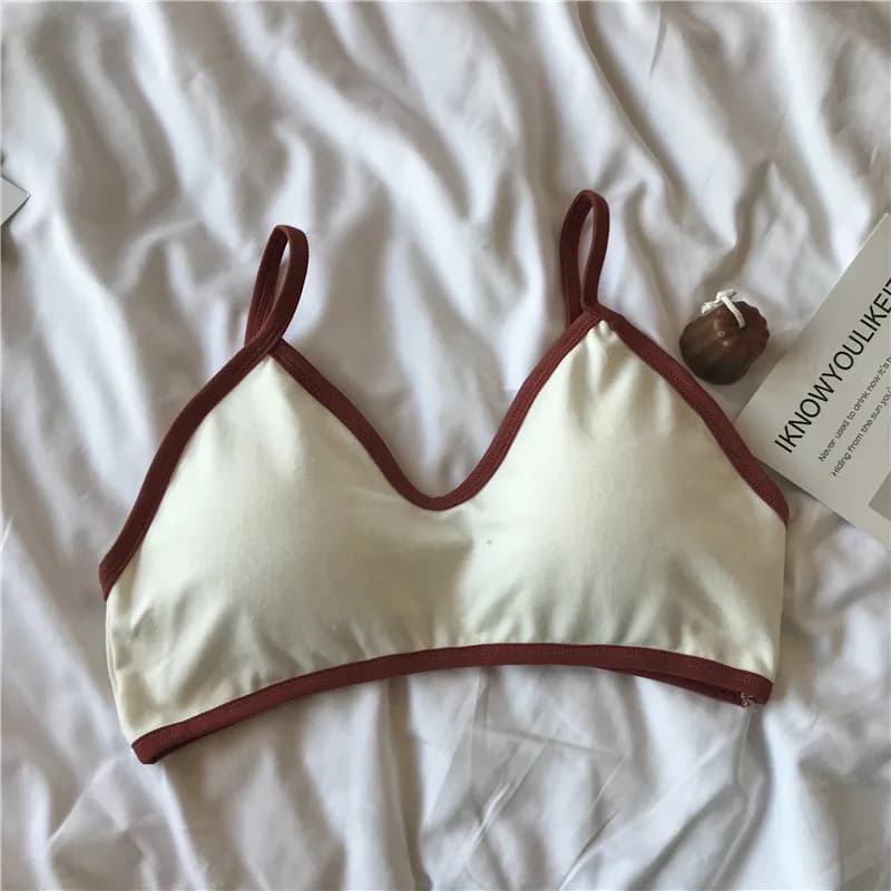 Soutien-gorge Push-Up pour femmes, sous-vêtements confortables en coton, sans armatures, Lingerie Se