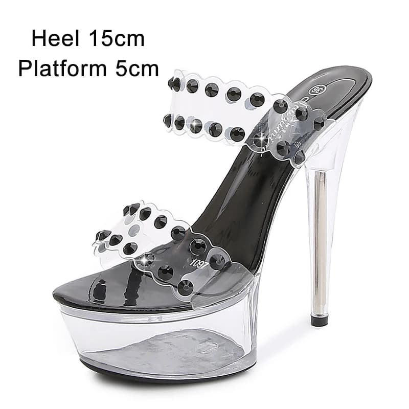 Voesnees – chaussures pour femmes, modèle 2021, Sexy, talon haut de 17cm, talon carré, plateforme, p