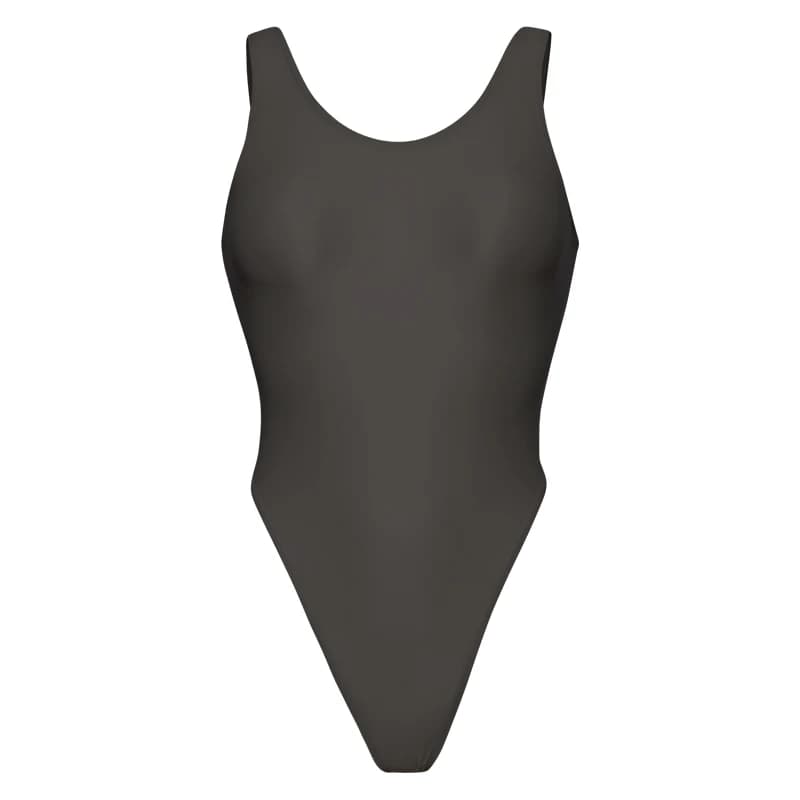 Maillot de bain une pièce sexy pour femme, string, dos ouvert, sans manches, collants creux, costume