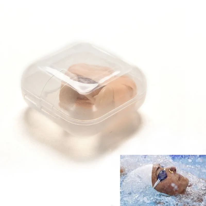 1 pince-nez en caoutchouc pour adultes (hommes et femmes), accessoire de natation pour sports aquati