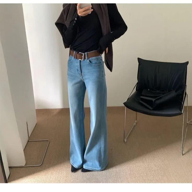 Jeans taille haute pour femmes, pantalon printemps 2026