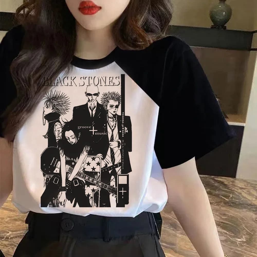 T-shirt femme, streetwear, humoristique, avec graphisme de nana y2k, 600