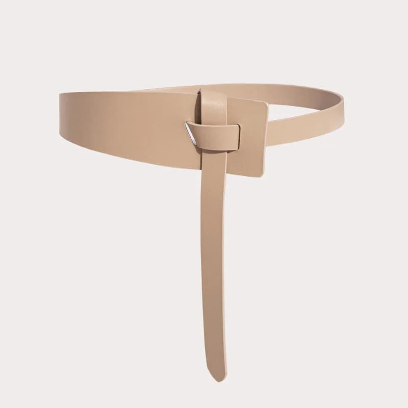 Nouveau Cincher de taille en PU à nœud doux pour femmes-ceinture Simple, polyvalente et à la mode