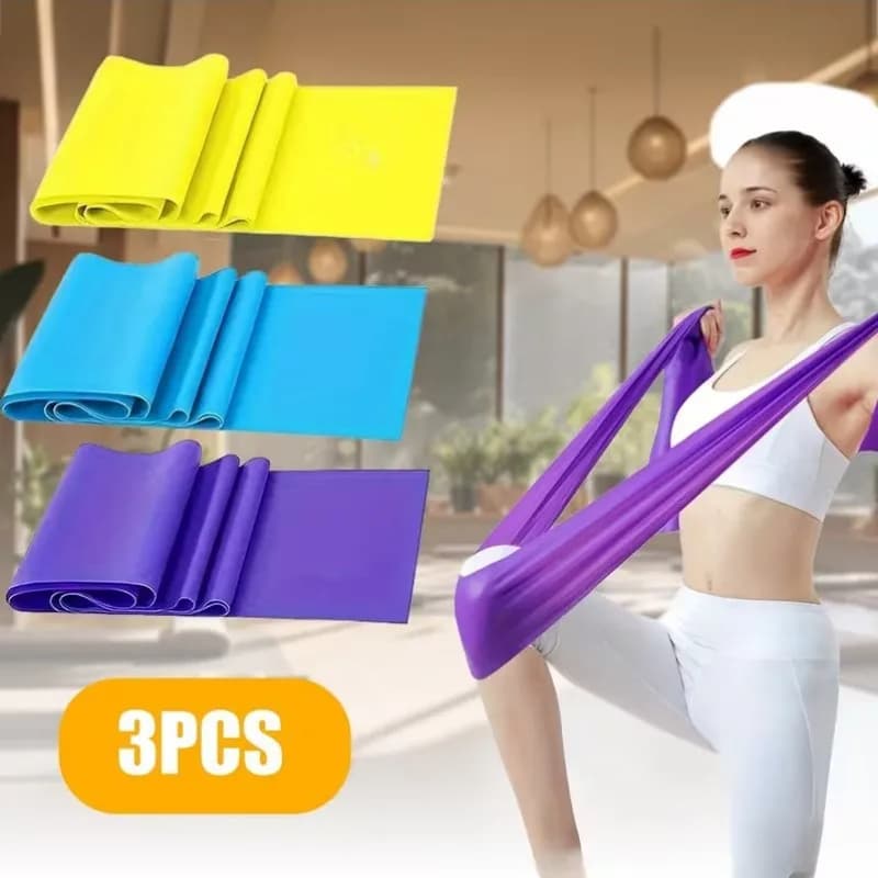 Bande de résistance pour Yoga, Pilates, étirement, longueur 150cm, pour la salle de sport, l'exercic