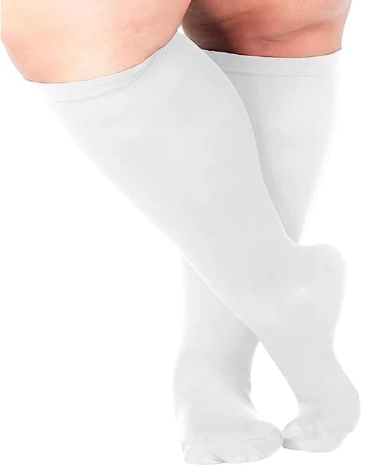 Chaussettes de compression pour hommes et femmes, grande taille, solide, document, sport, course à p