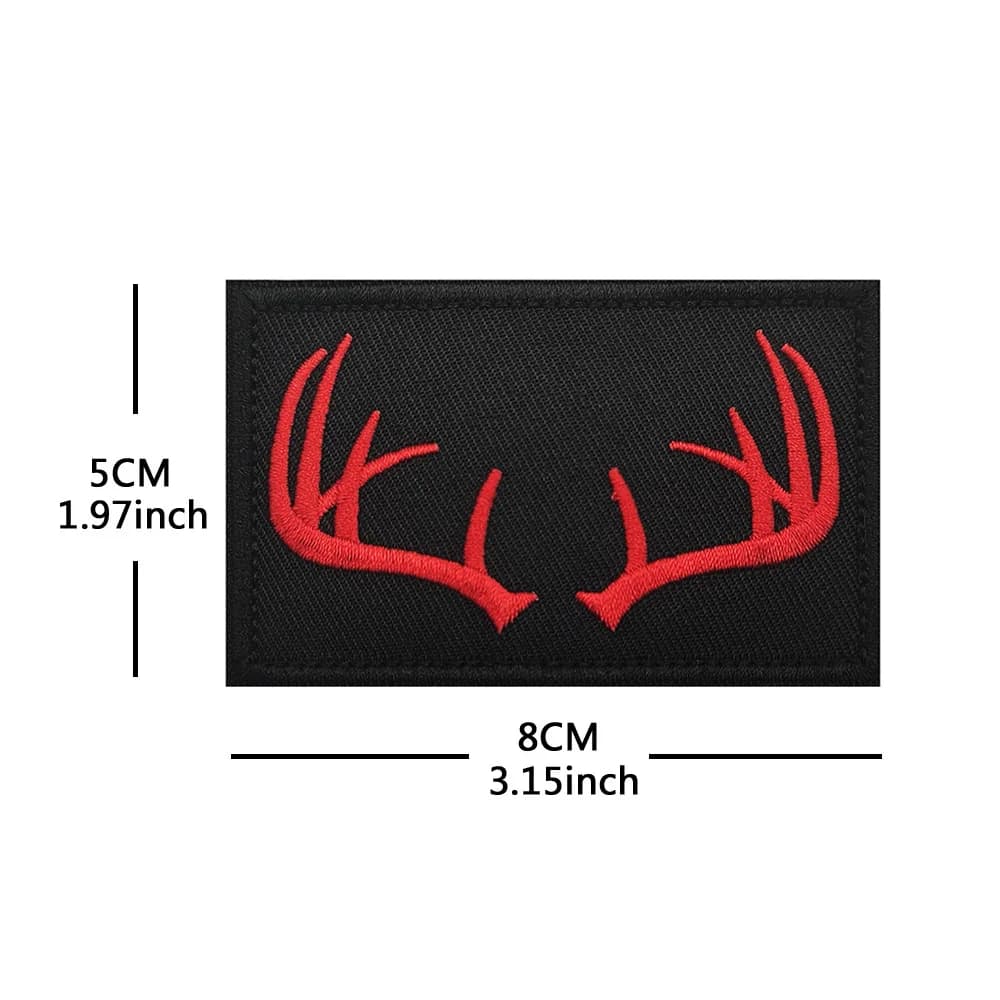 Accessoires de sac d'extérieur, Badges brodés en bois de morale de chasse, sac à dos tactique, patch