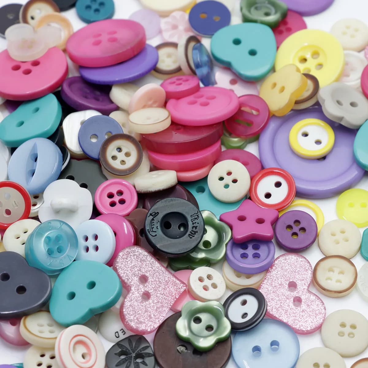 Lèvent en résine assortis TANCraft pour la couture, boutons manuels pour enfants, bricolage, peintur