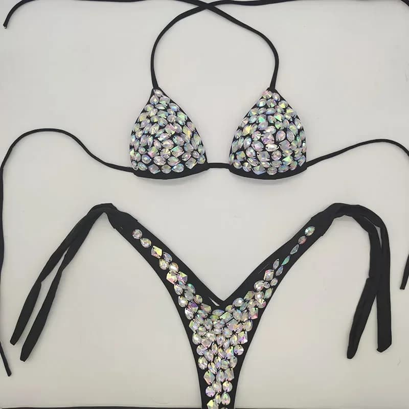 Nouveau maillot de bain bikini 2026 style Vénus avec strass, maillot de bain sexy pour femme, nouvea