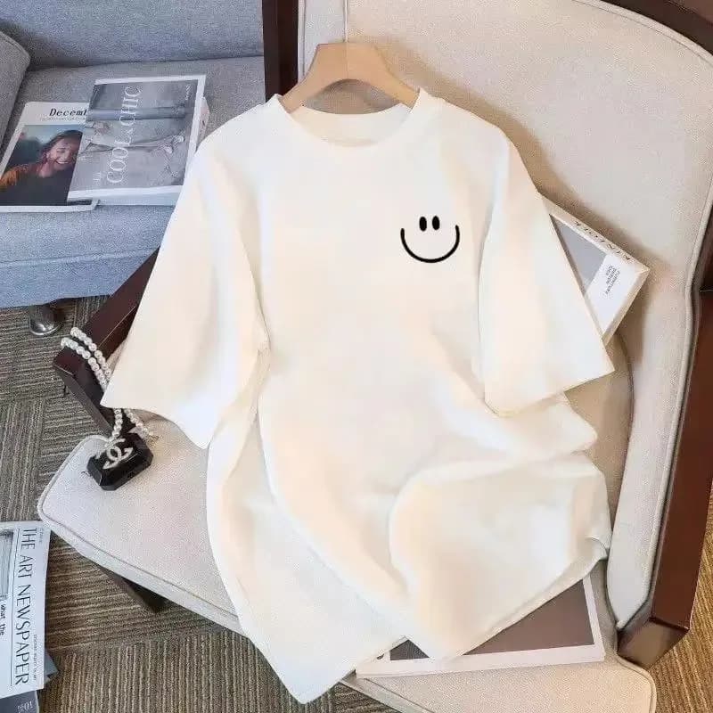 T-shirt à manches courtes imprimé dessin animé cactus, un style décontracté et polyvalent adapté à l