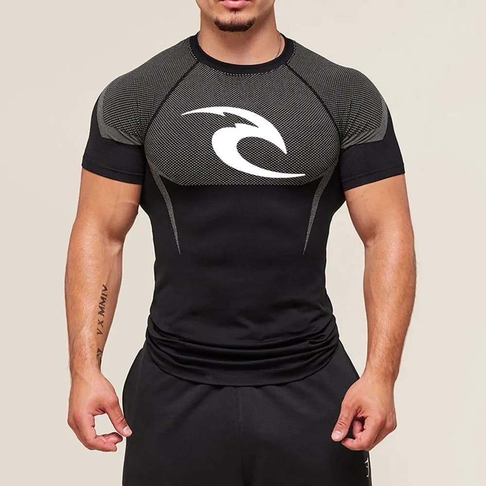 T-shirts de compression pour hommes – Vêtements de sport pour la gym, l'entraînement en extérieur et