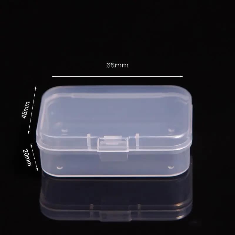 Mini boîte en plastique boîte rectangulaire boîte translucide boîte d'emballage boîte de rangement a
