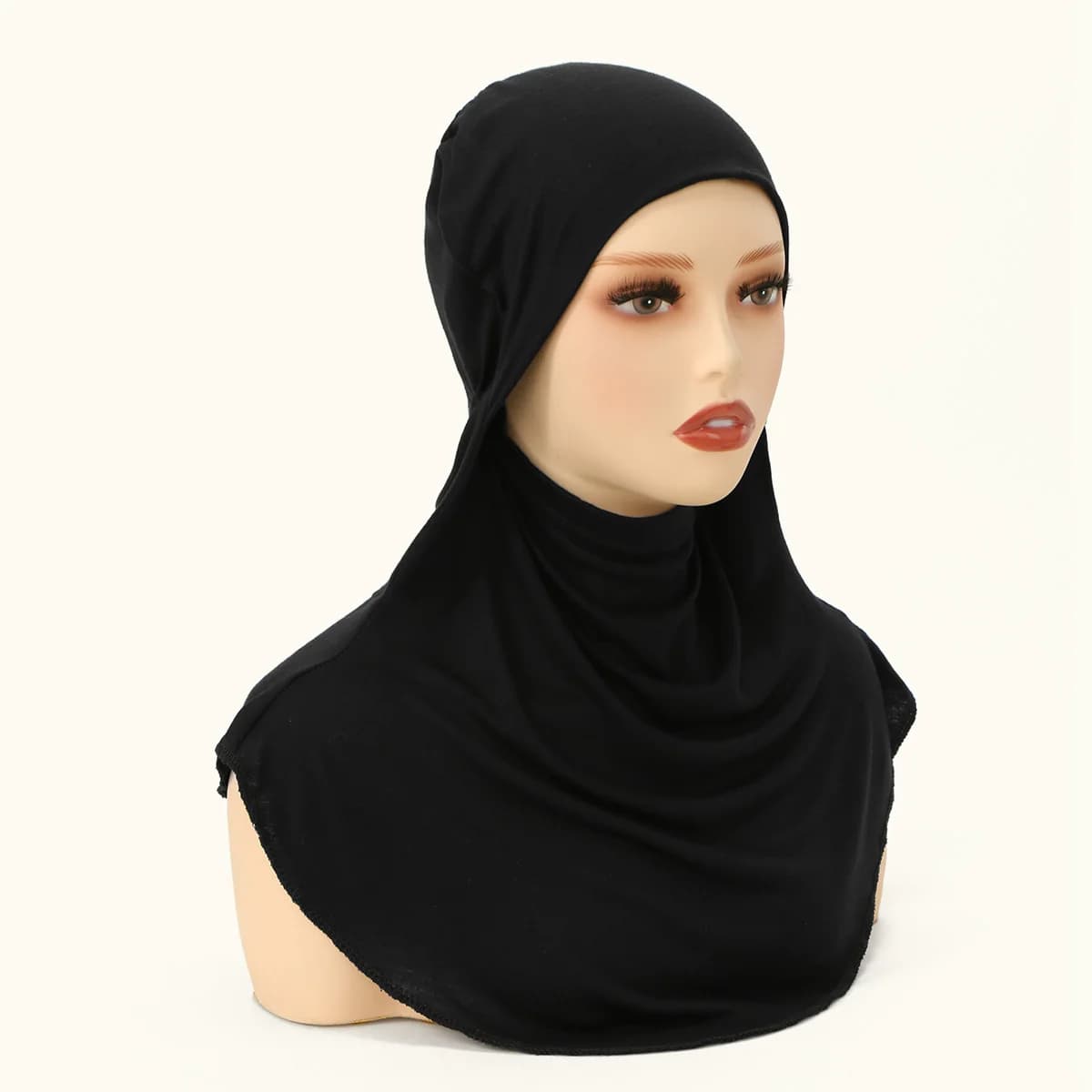 Nouveau Jersey Hijab instantané pour femmes musulmanes Hijab solide extensible sous-capuchon foulard