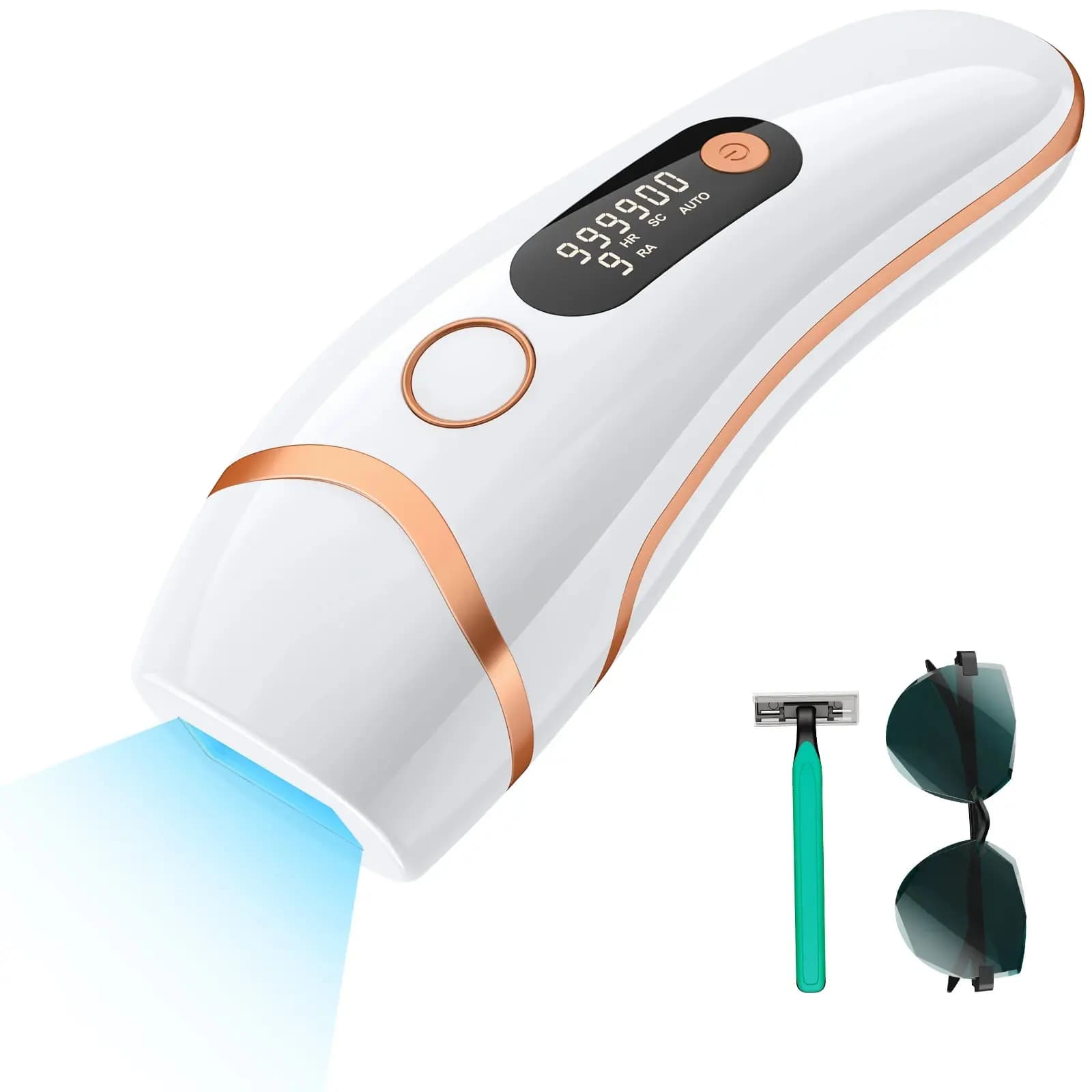 Appareils IPL Laser d'épilation 17J 999900   Light Pulses HR/SC/RA 9 niveaux épilation indolore pour