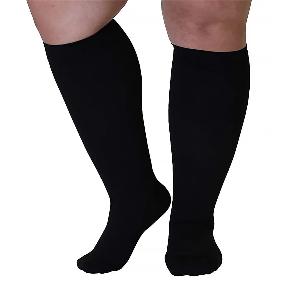 Bas de Compression Médicale pour Varices pour Homme et Femme, Chaussettes de Grossesse, Cyclisme, Go