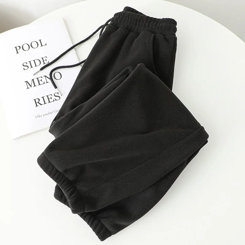 Pantalon de survêtement à jambe large pour femme, pantalon de survêtement unisexe, taille haute, pro