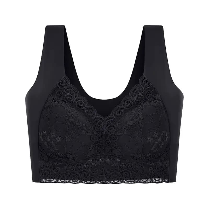Femmes beau dos soutien-gorge grande taille gros Mm soutien-gorge froncé et sans trace mince coton s
