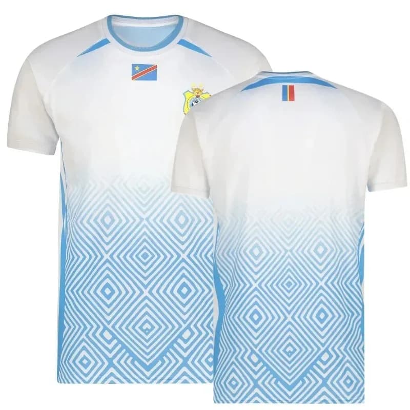Maillot de football Congo 2026 unisexe, respirant, séchage rapide, t-shirt de sport léger, streetwea